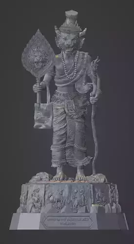 Tiger Samingprai 3d sculpture Thai art