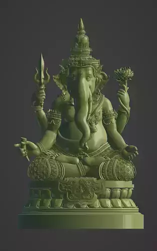 Ganesha 3D sculpture Thai art
