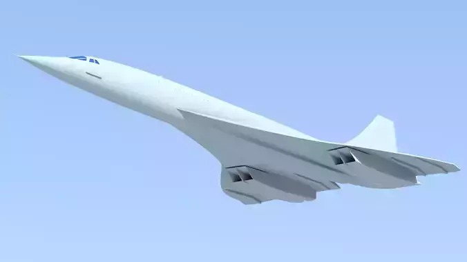 concorde  airliner sst 3D print model