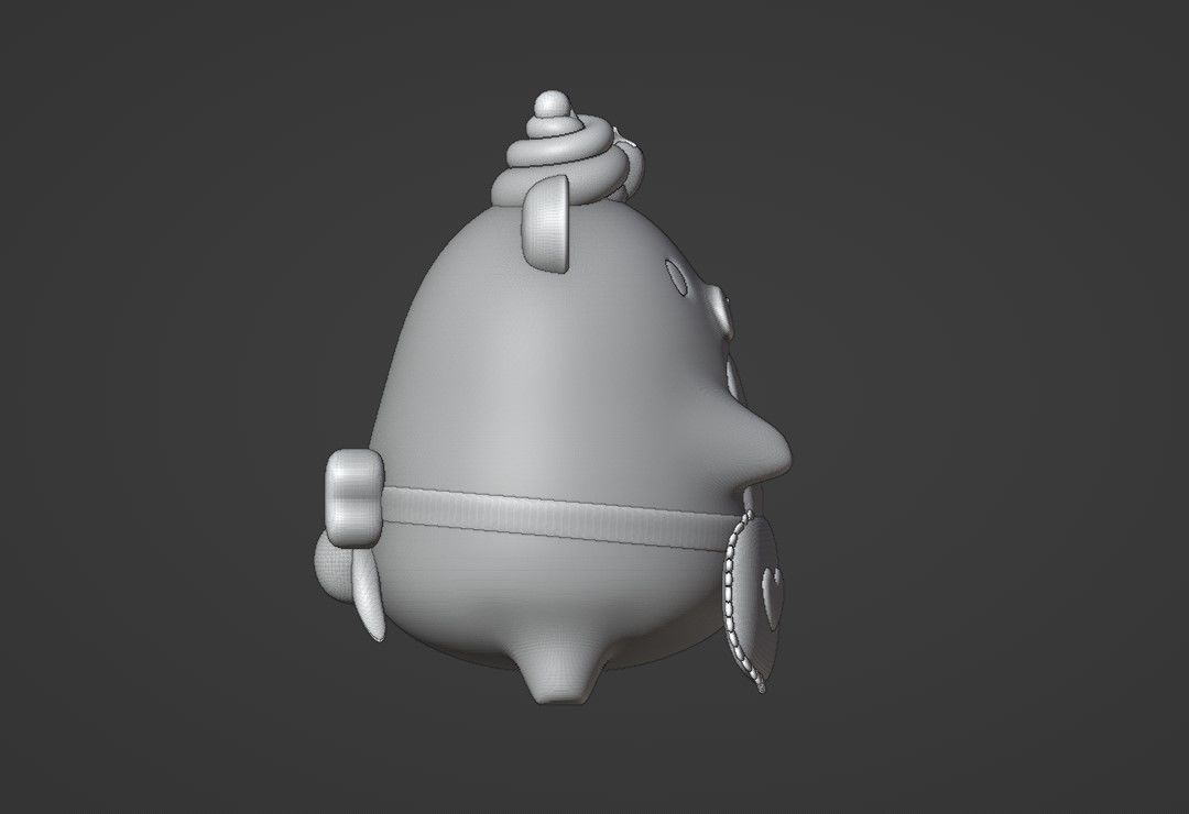 chef bear 3D print model_3