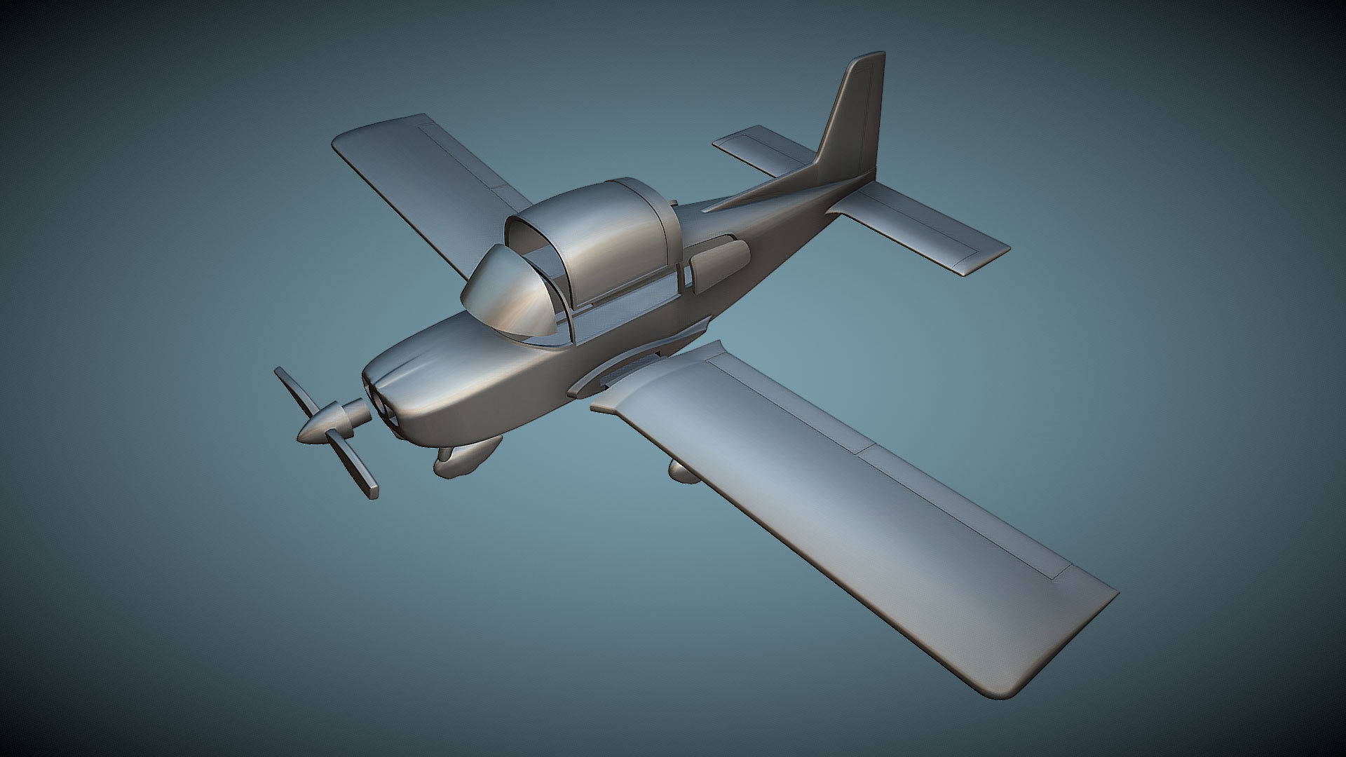 Grumman AA-5B Tiger - 3D Printable Model 3D print model_1