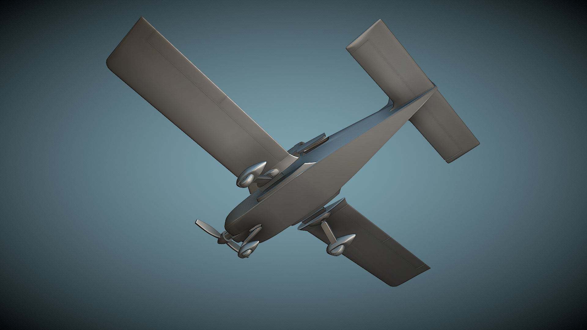 Grumman AA-5B Tiger - 3D Printable Model 3D print model_4