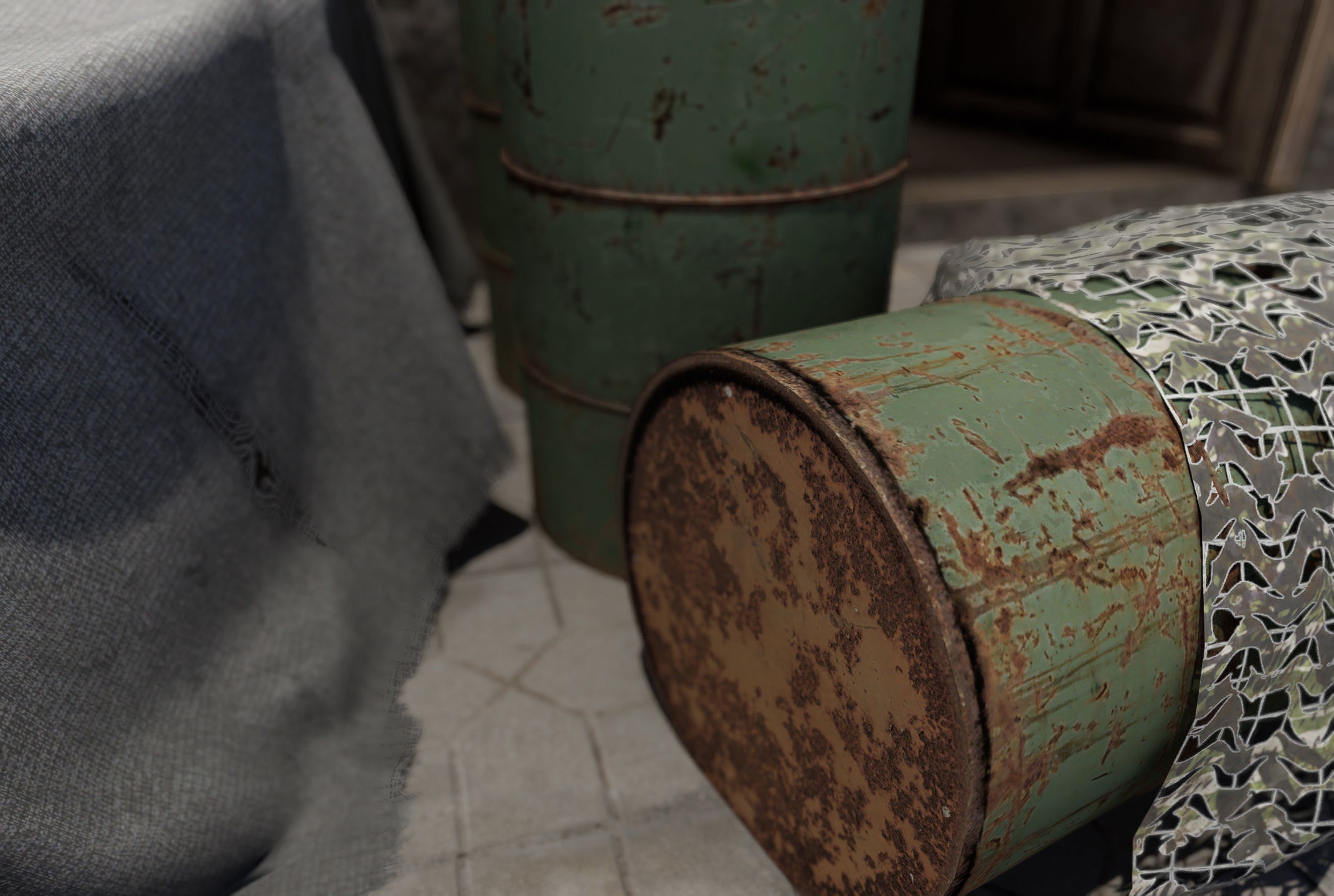 Old Building game ready  Low-poly 3D model_12