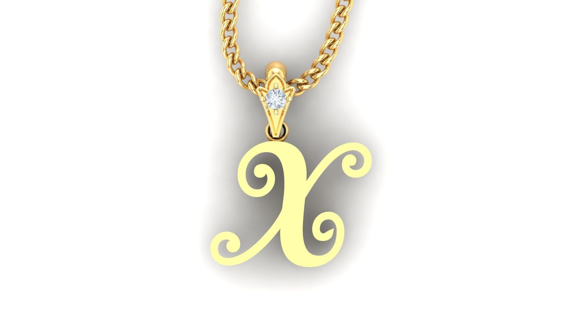 Alphabet English Letter Pendant Version 3 Album 3D model 3D printable ...