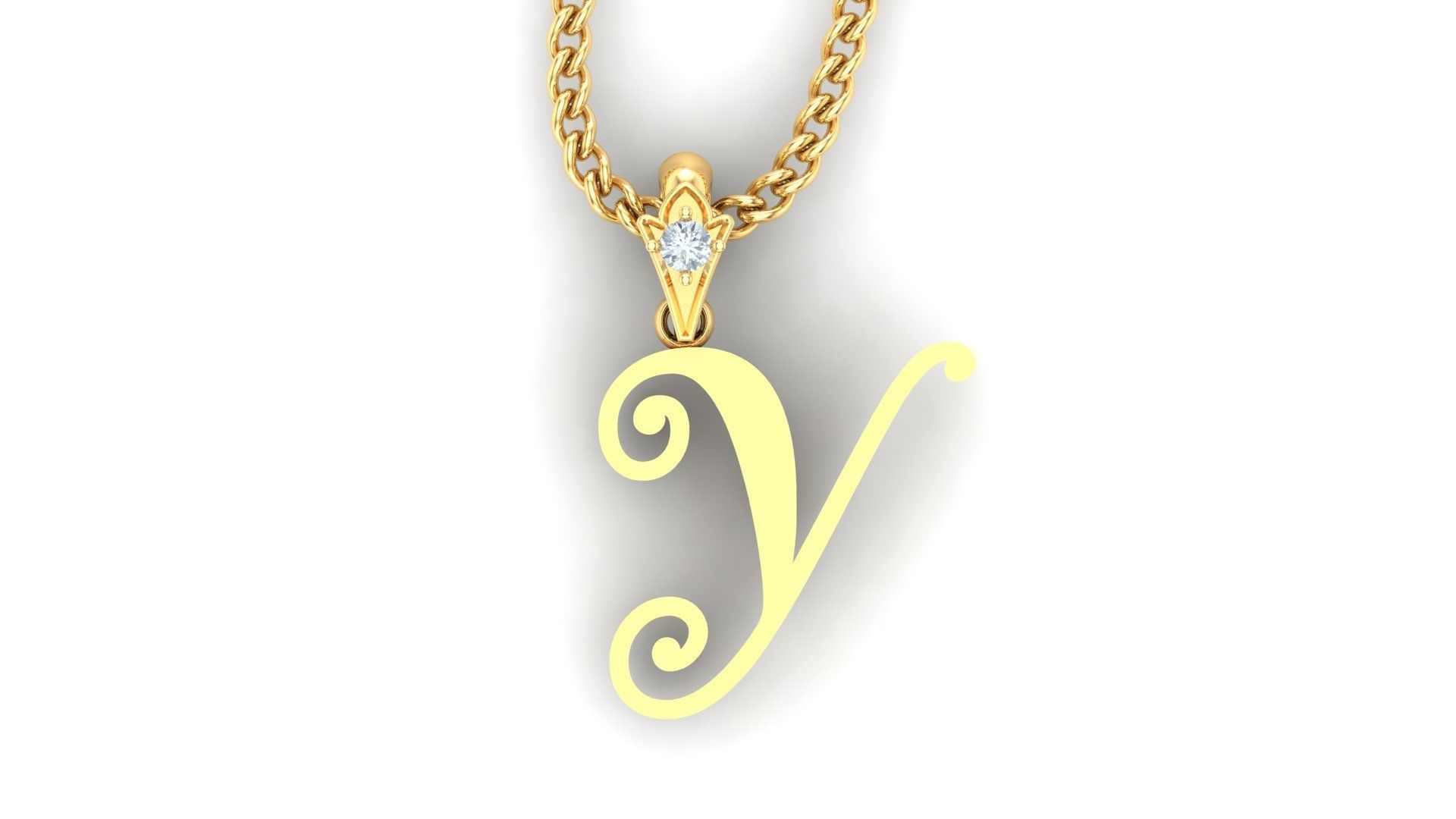 Alphabet English Letter Pendant Version 3 Album 3D model 3D printable ...