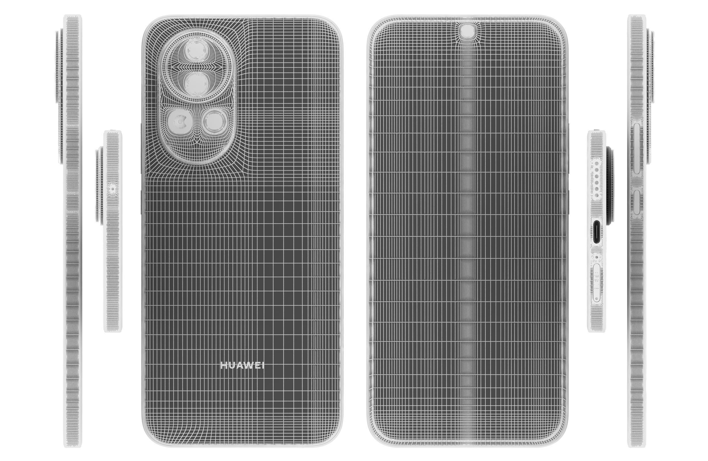 Huawei Nova 12 Blue 3D model_17