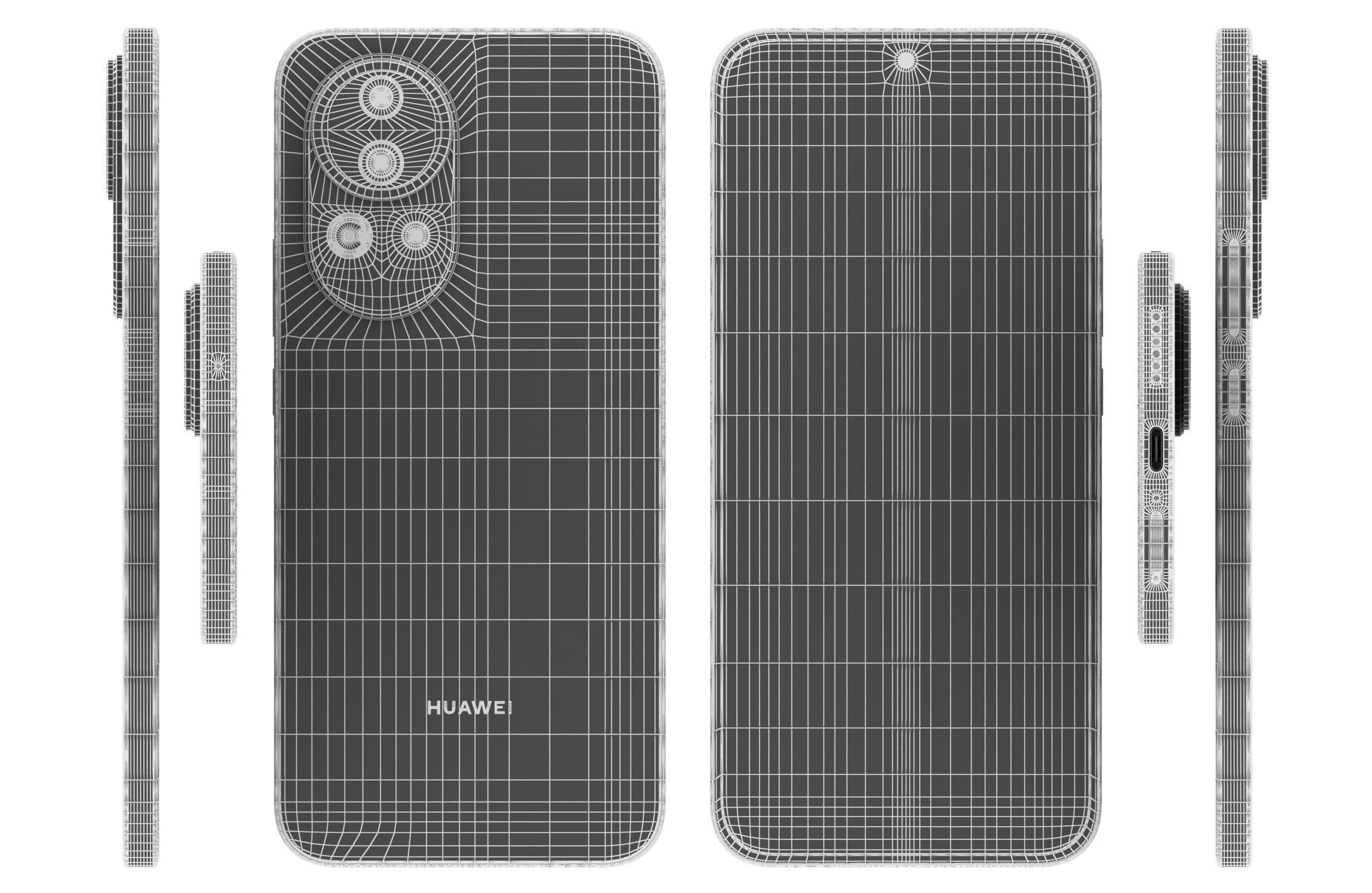 Huawei Nova 12 Blue 3D model_16