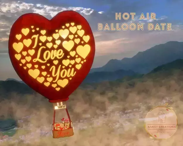 Hot Air Balloon Date 3D model