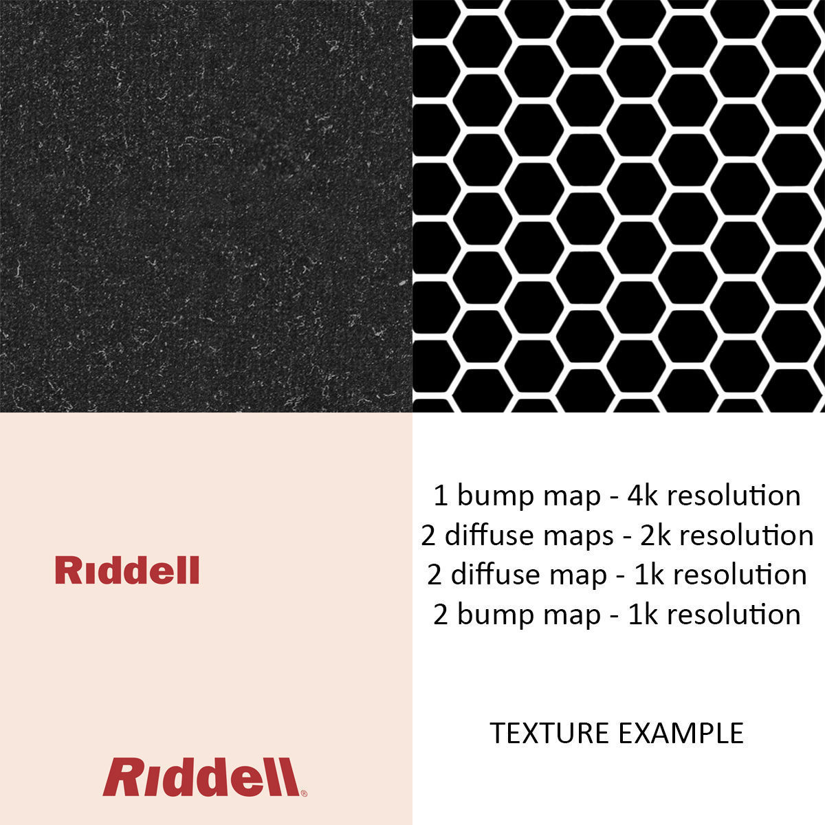 Riddel Speedflex Helmet Gray Matte Low-poly 3D model_29