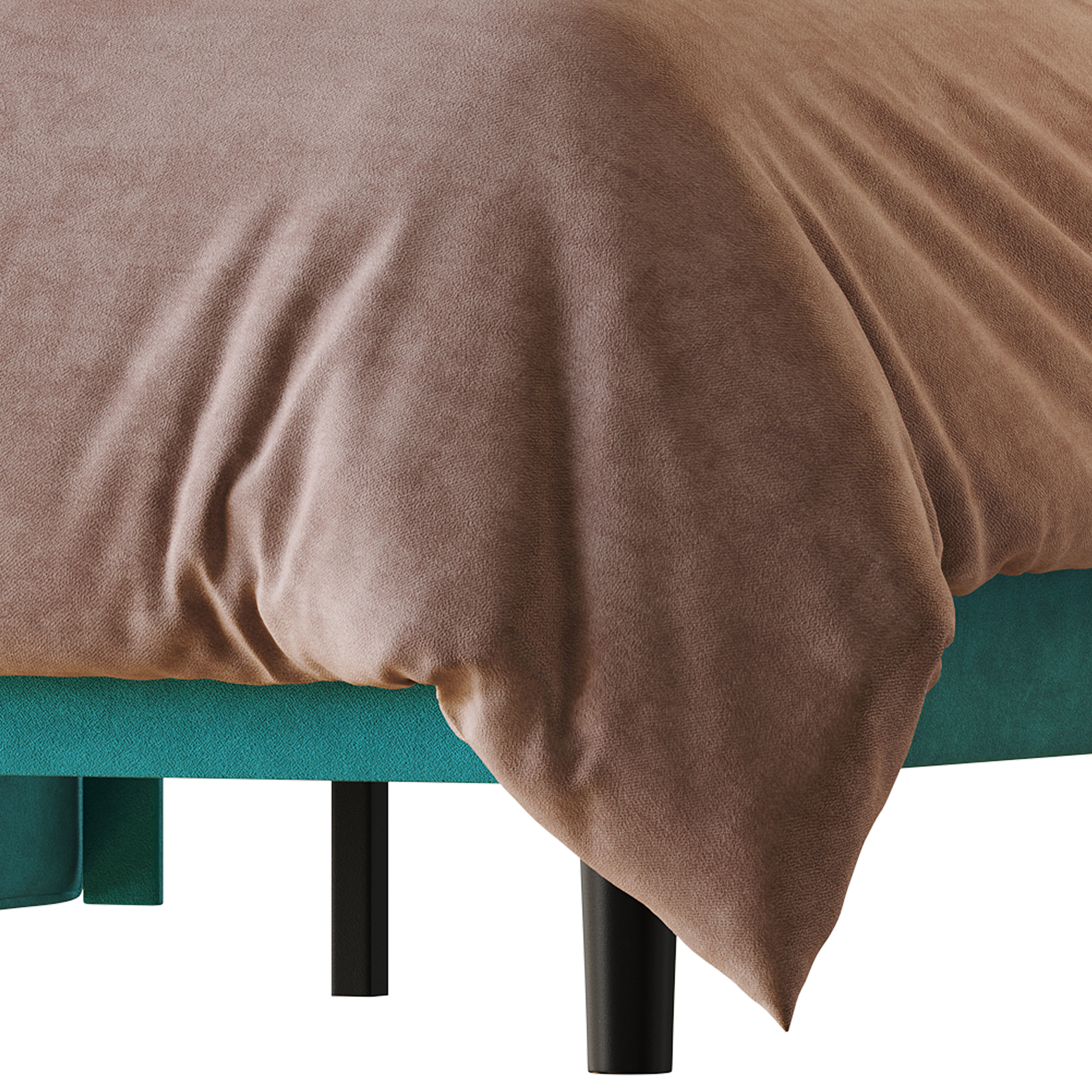 Amolife Upholstered Bed 3D model_2