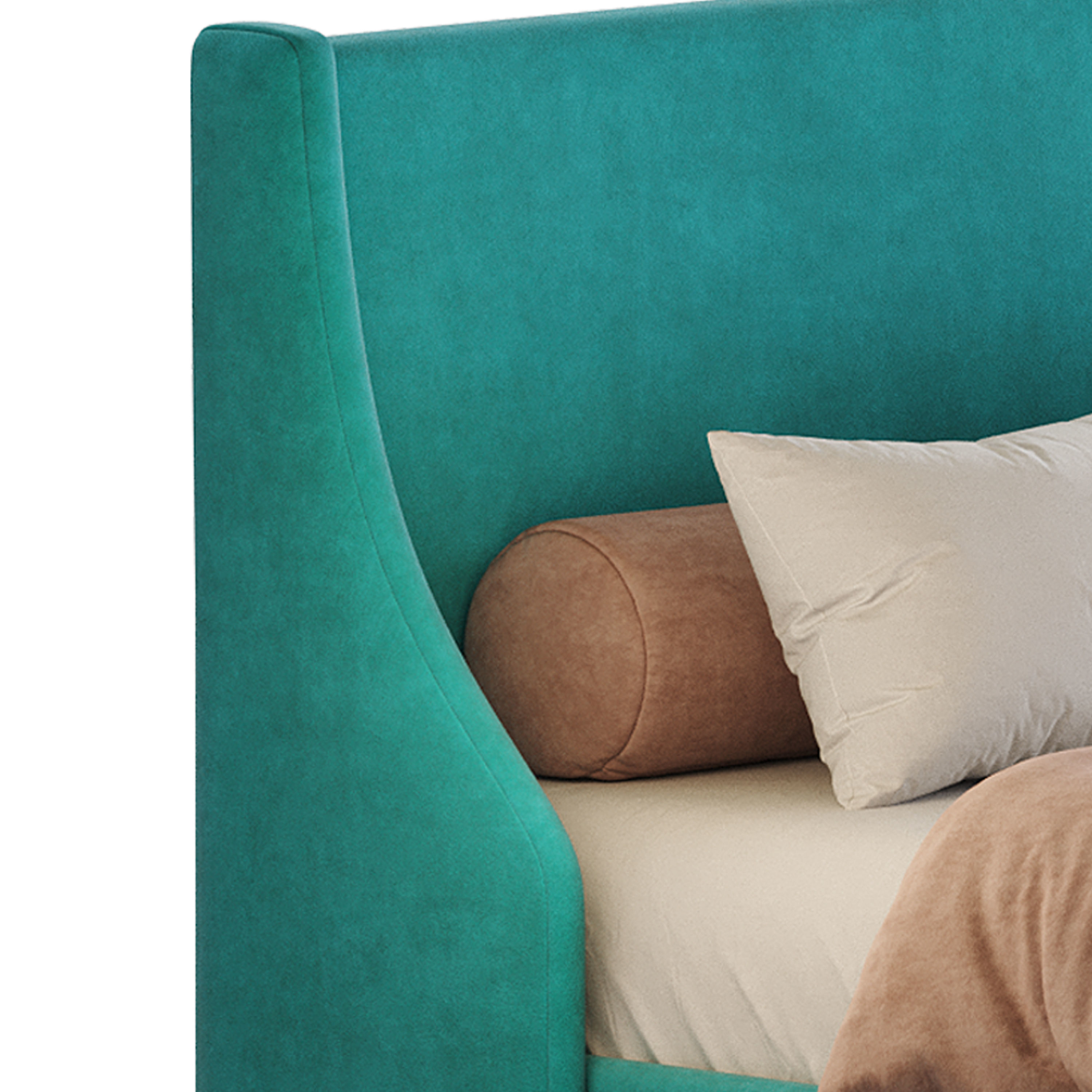 Amolife Upholstered Bed 3D model_14