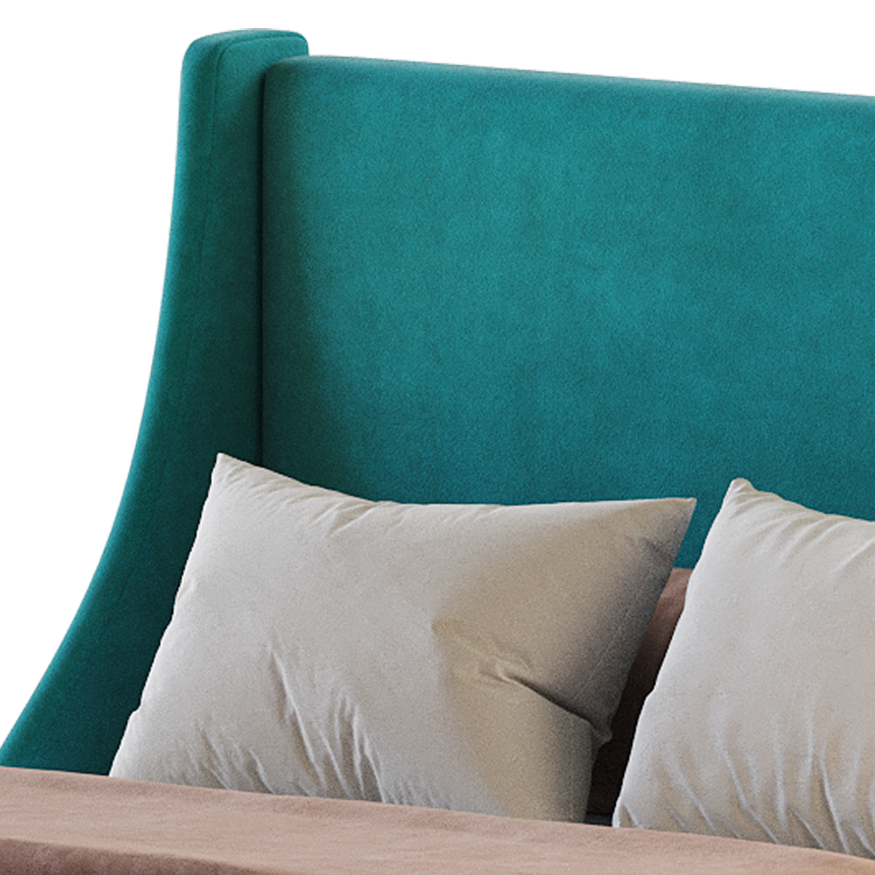 Amolife Upholstered Bed 3D model_5