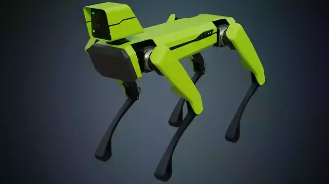 Robot Dog 1 Basic Low-poly 3D model