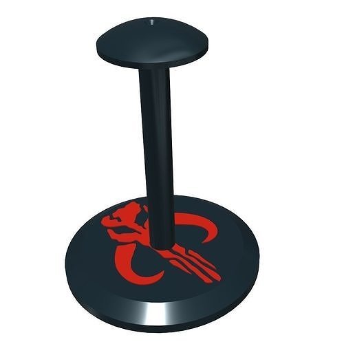 Mandalorian Crest Helmet Display Stand 3D print model