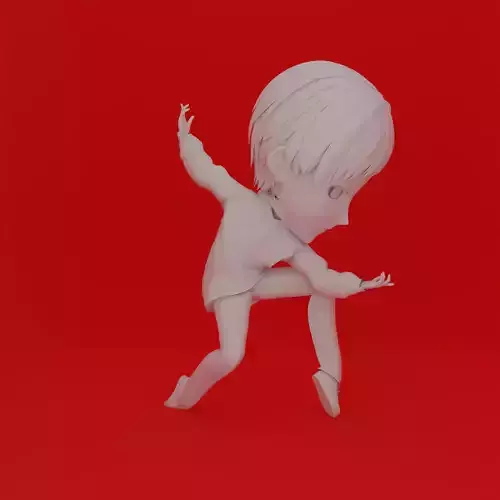 Cartoon Character Boy Pose