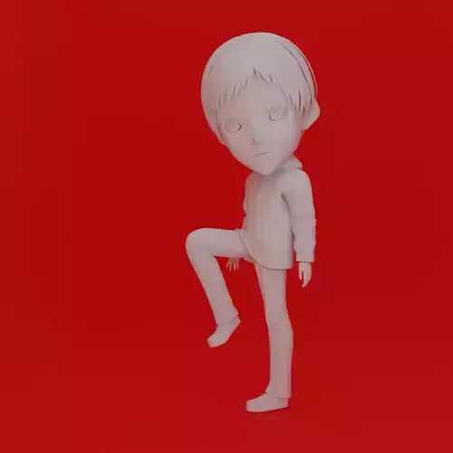 Cartoon Character Boy Pose