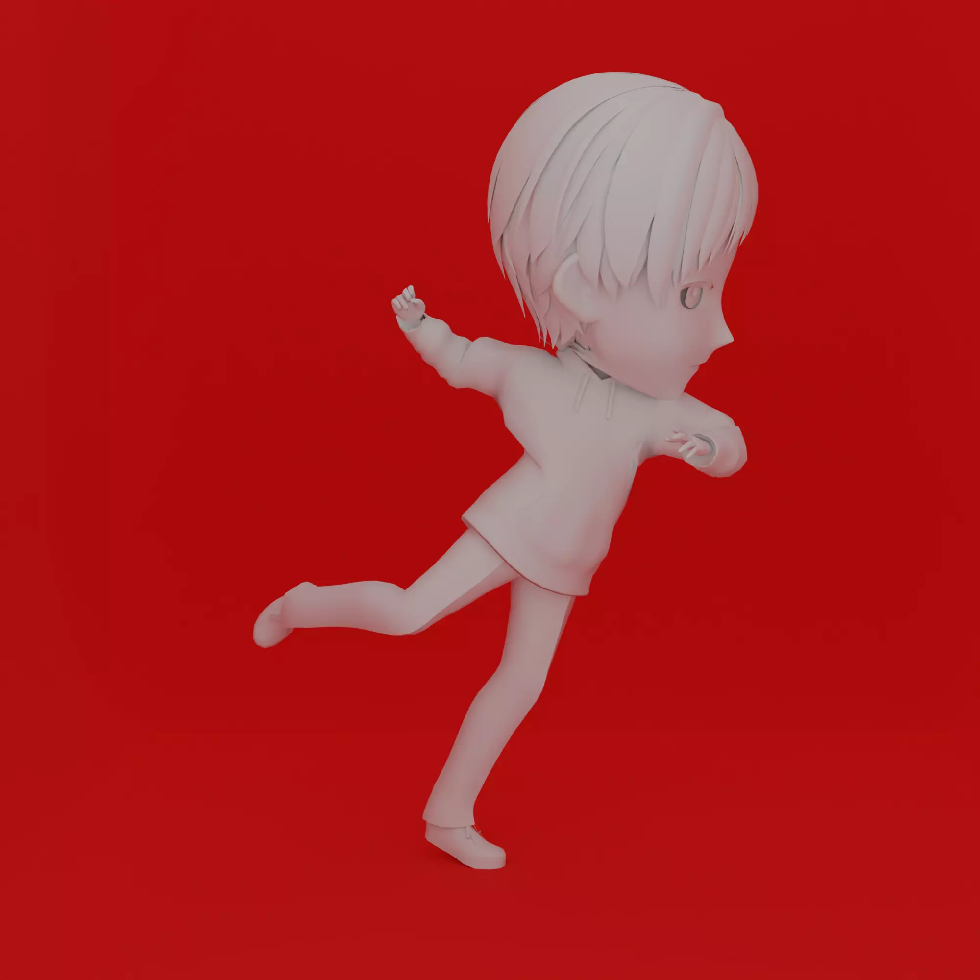 Cartoon Character Boy Pose 3D print model_0
