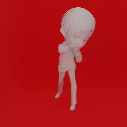 Cartoon Character Boy Pose