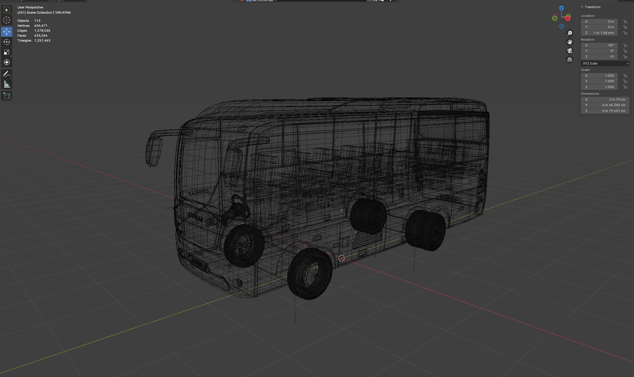OTOKAR SULTAN BUS Maresal3d 3D model_14