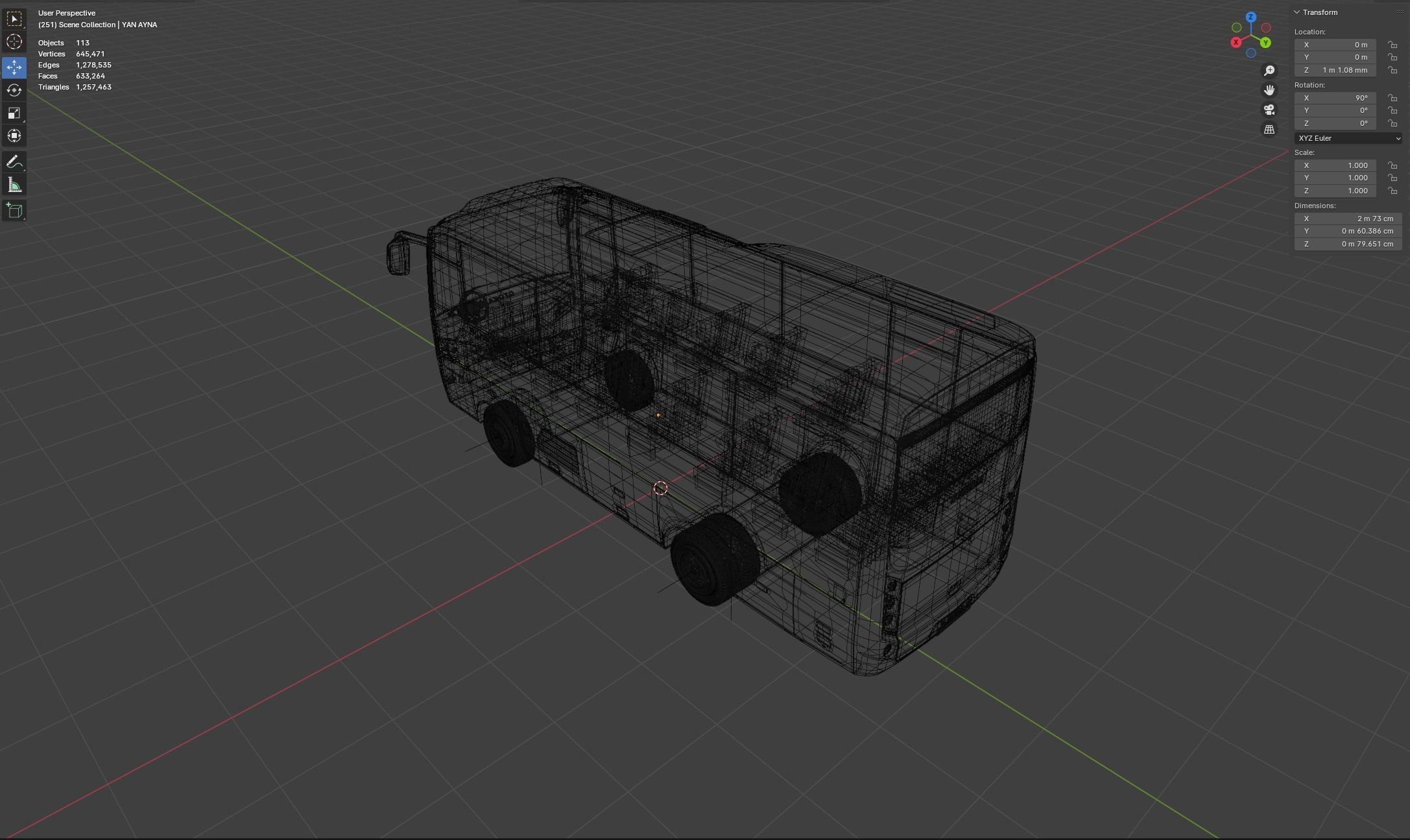 OTOKAR SULTAN BUS Maresal3d 3D model_15