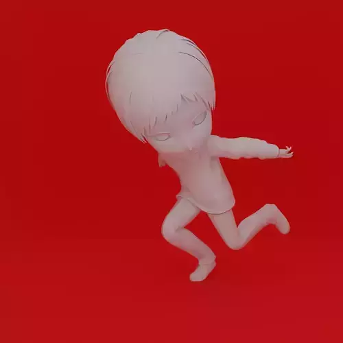 Cartoon Character Boy Pose