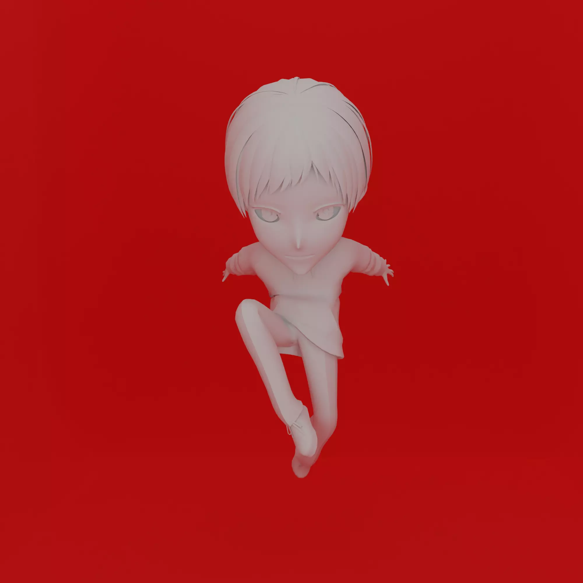 Cartoon Character Boy Pose 3D print model_0