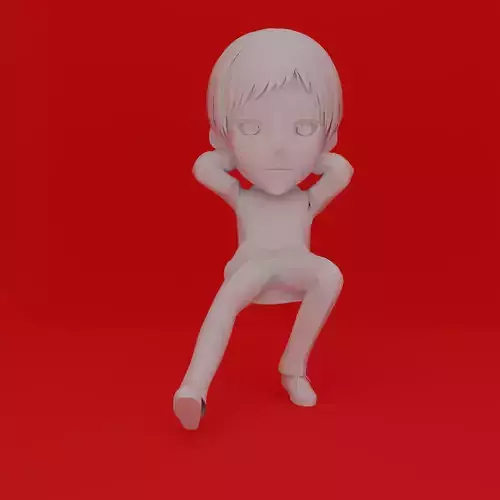 Cartoon Character Boy Pose