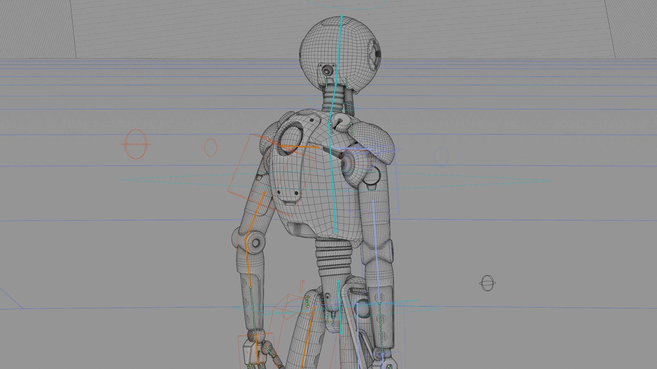 BATTLE DROID X-4000 Rigged for Unreal Engine - Unity - MIXAMO  3D model_41