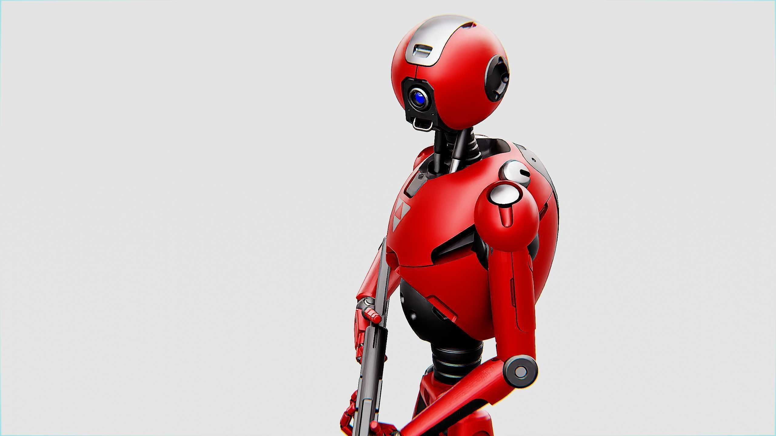 BATTLE DROID X-4000 Rigged for Unreal Engine - Unity - MIXAMO  3D model_18