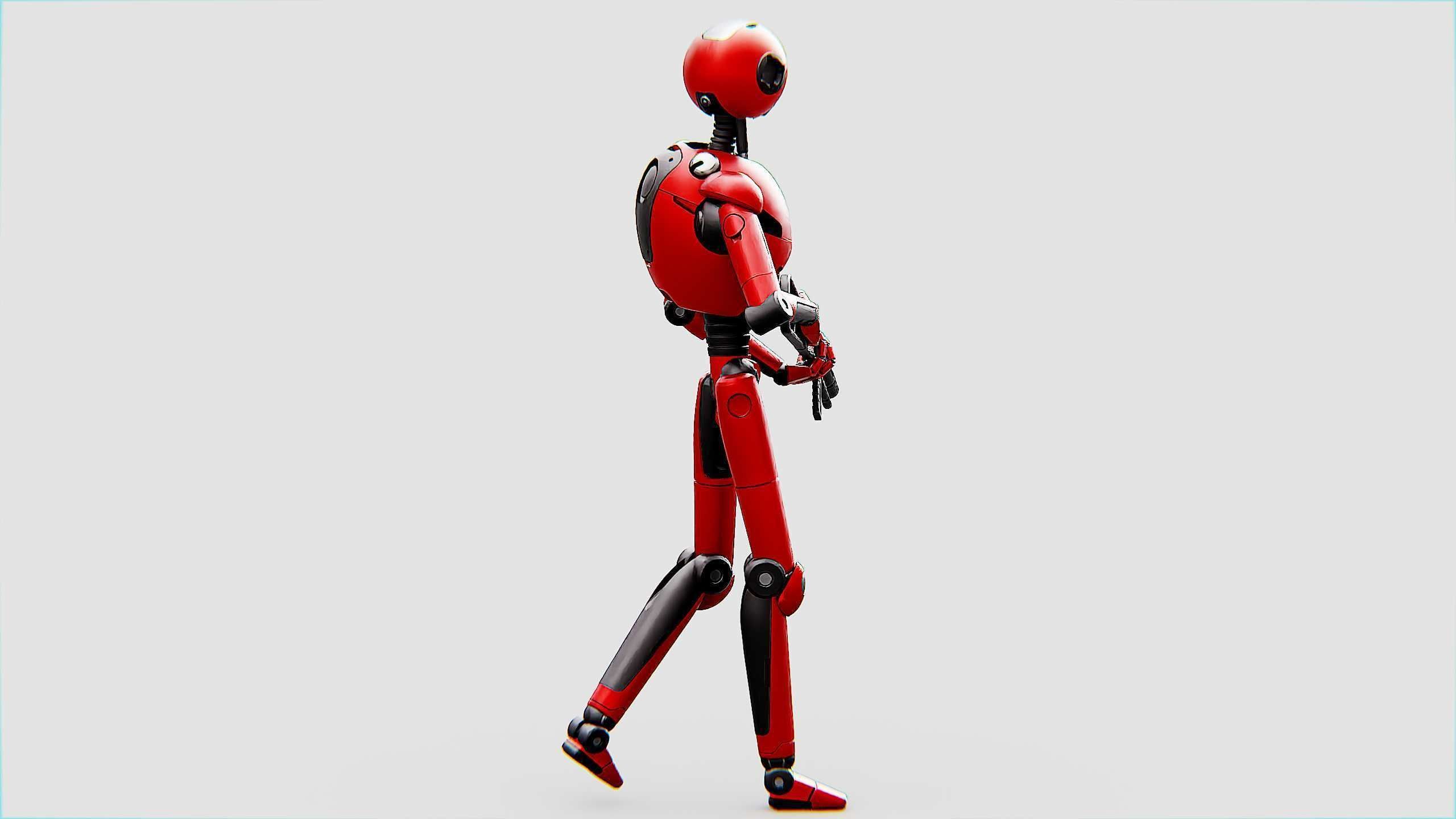 BATTLE DROID X-4000 Rigged for Unreal Engine - Unity - MIXAMO  3D model_10