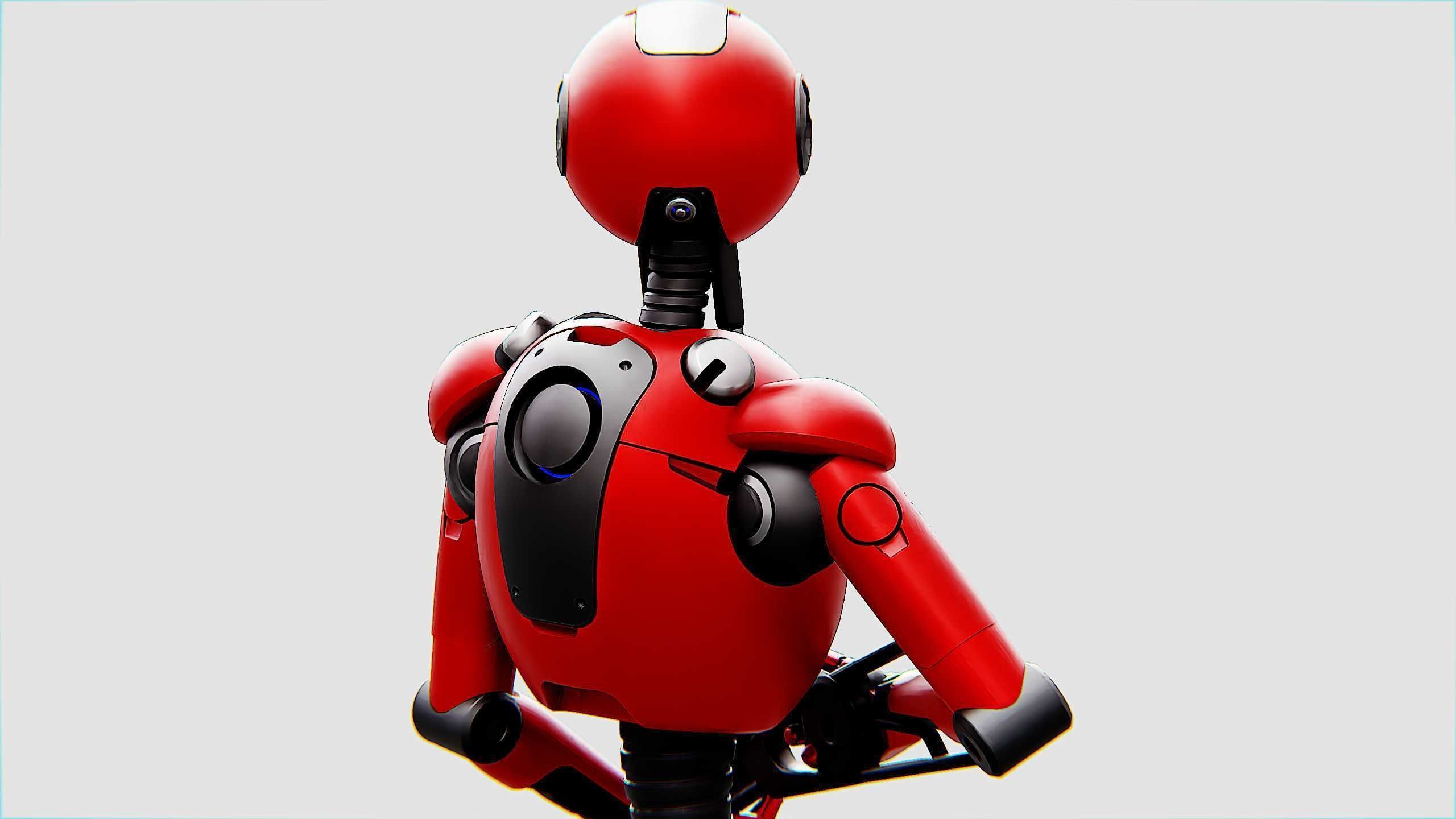 BATTLE DROID X-4000 Rigged for Unreal Engine - Unity - MIXAMO  3D model_21