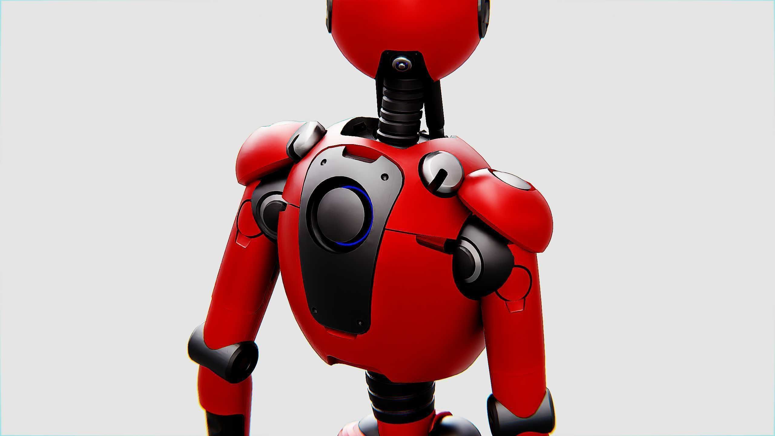 BATTLE DROID X-4000 Rigged for Unreal Engine - Unity - MIXAMO  3D model_29