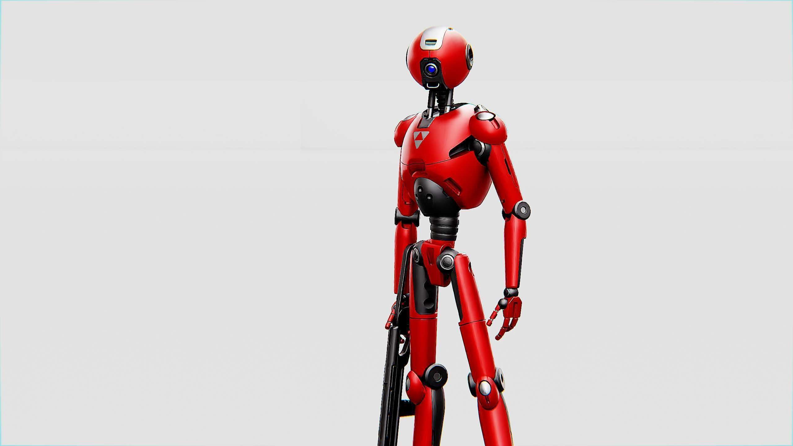BATTLE DROID X-4000 Rigged for Unreal Engine - Unity - MIXAMO  3D model_28