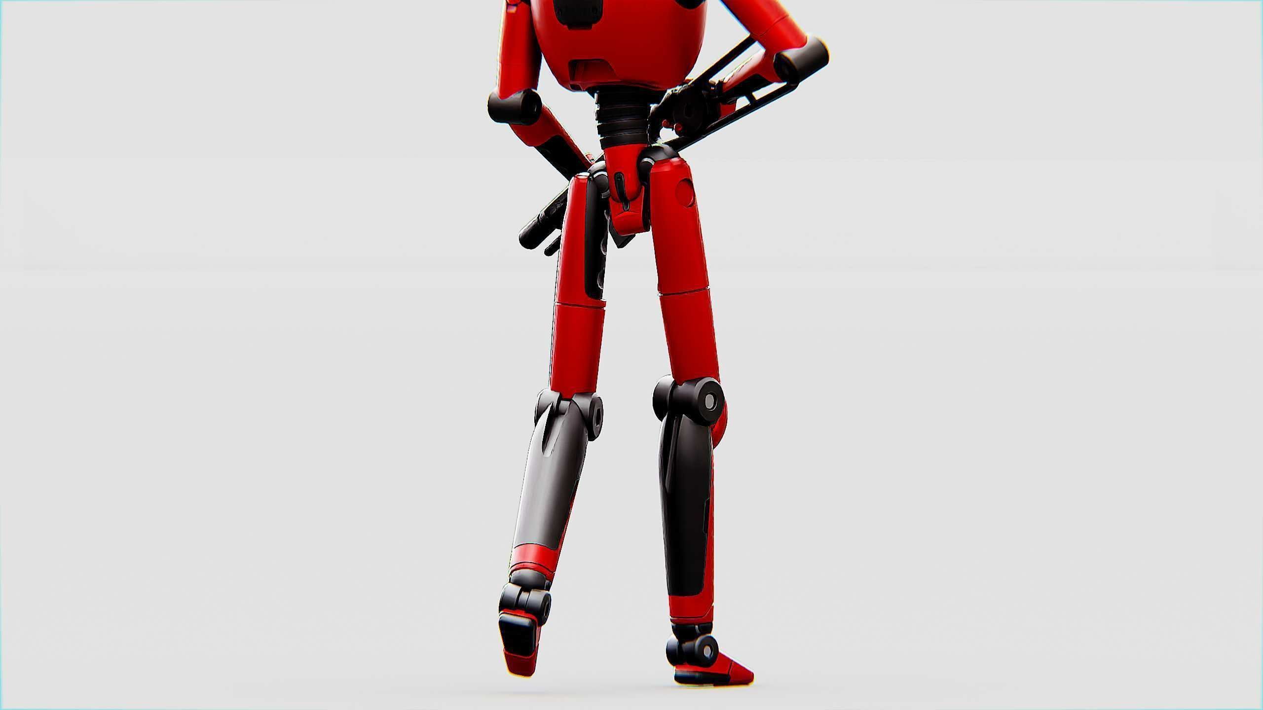 BATTLE DROID X-4000 Rigged for Unreal Engine - Unity - MIXAMO  3D model_24