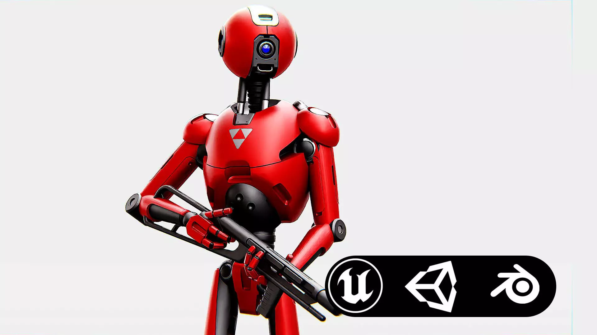 BATTLE DROID X-4000 Rigged for Unreal Engine - Unity - MIXAMO  3D model_0