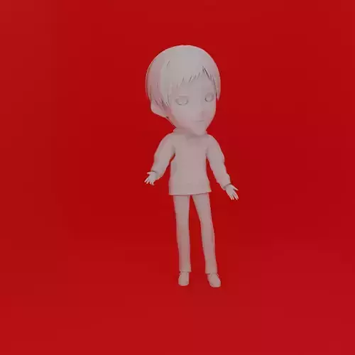 Cartoon Character Boy Pose