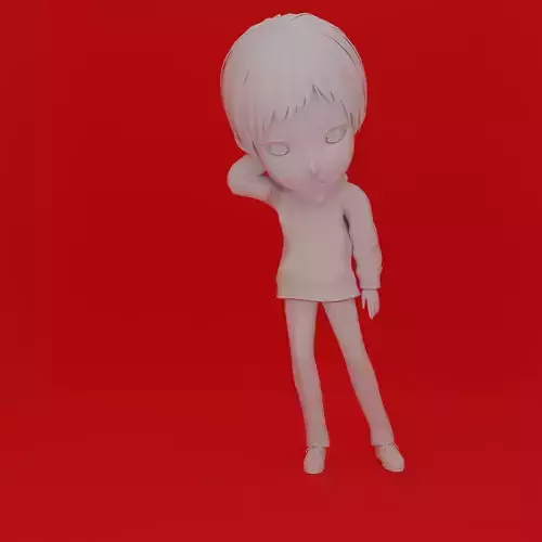 Cartoon Character Boy Pose