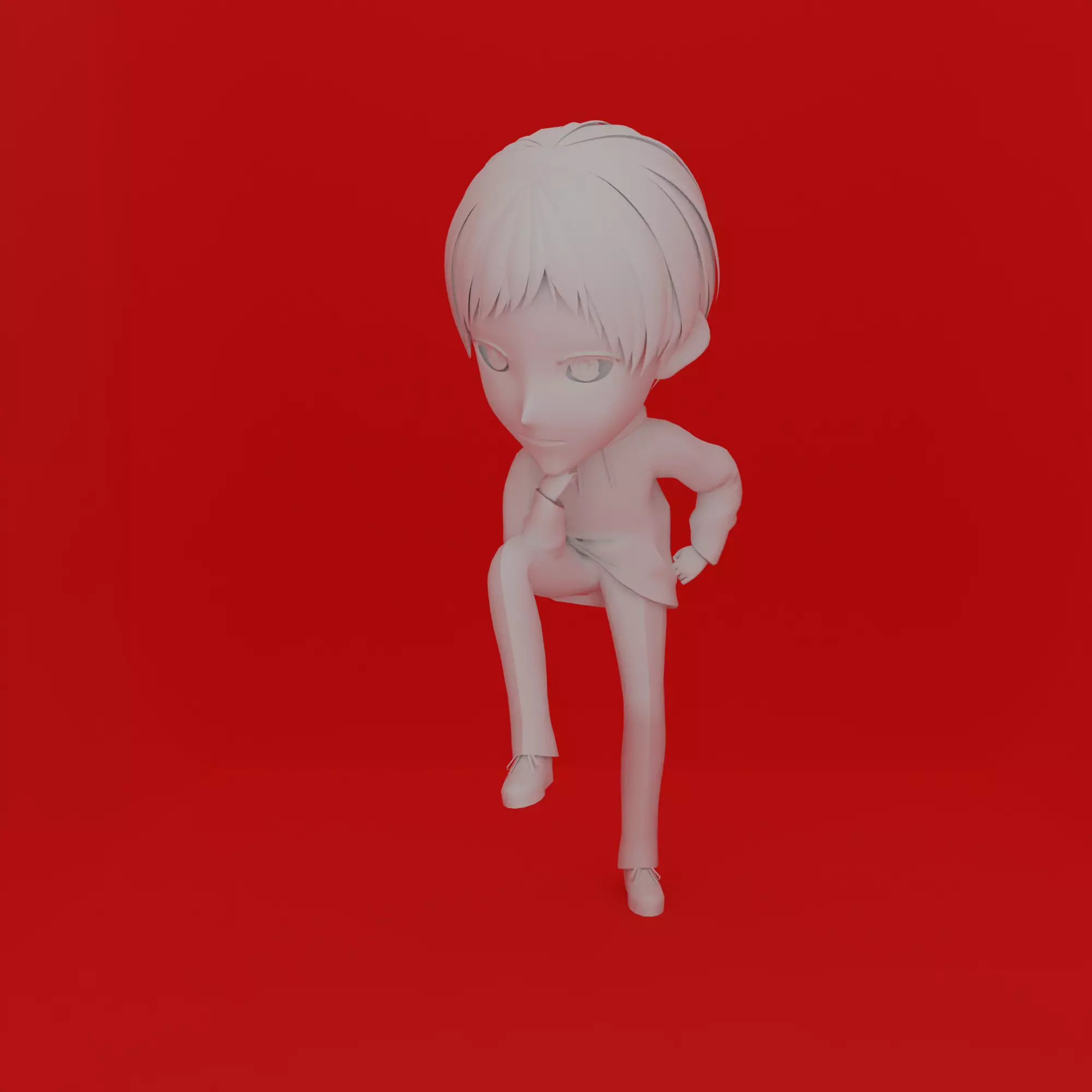 Cartoon Character Boy Pose 3D print model_0