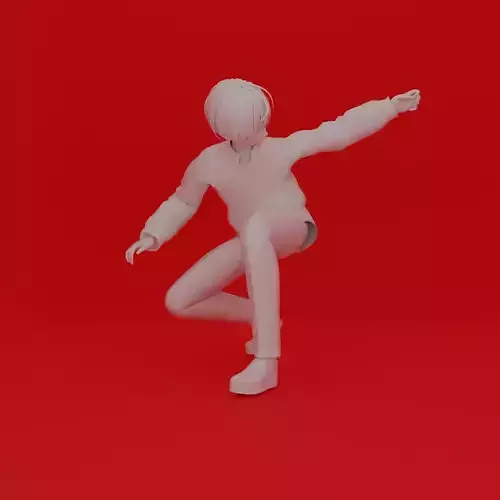 Cartoon Man Pose 3D print model