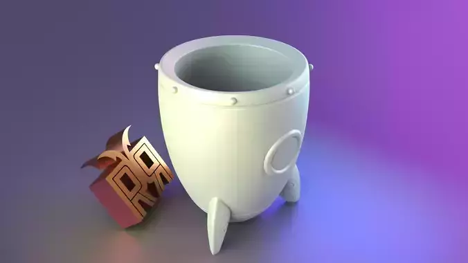 Spaceship vase