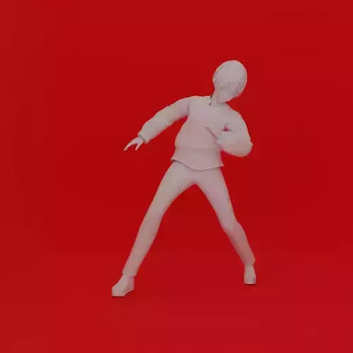 Cartoon Man Pose 3D print model