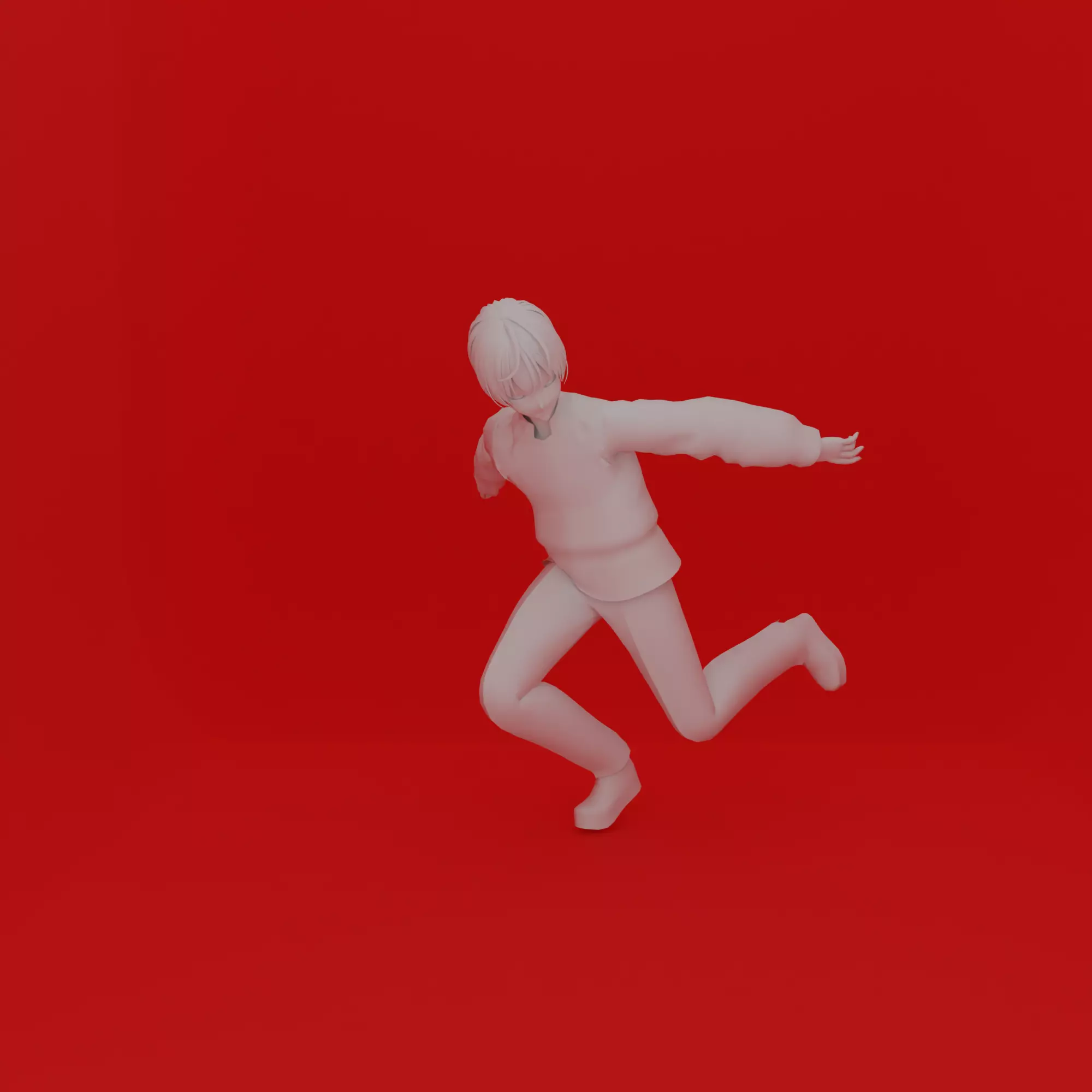 Cartoon Man Pose 3D print model_0
