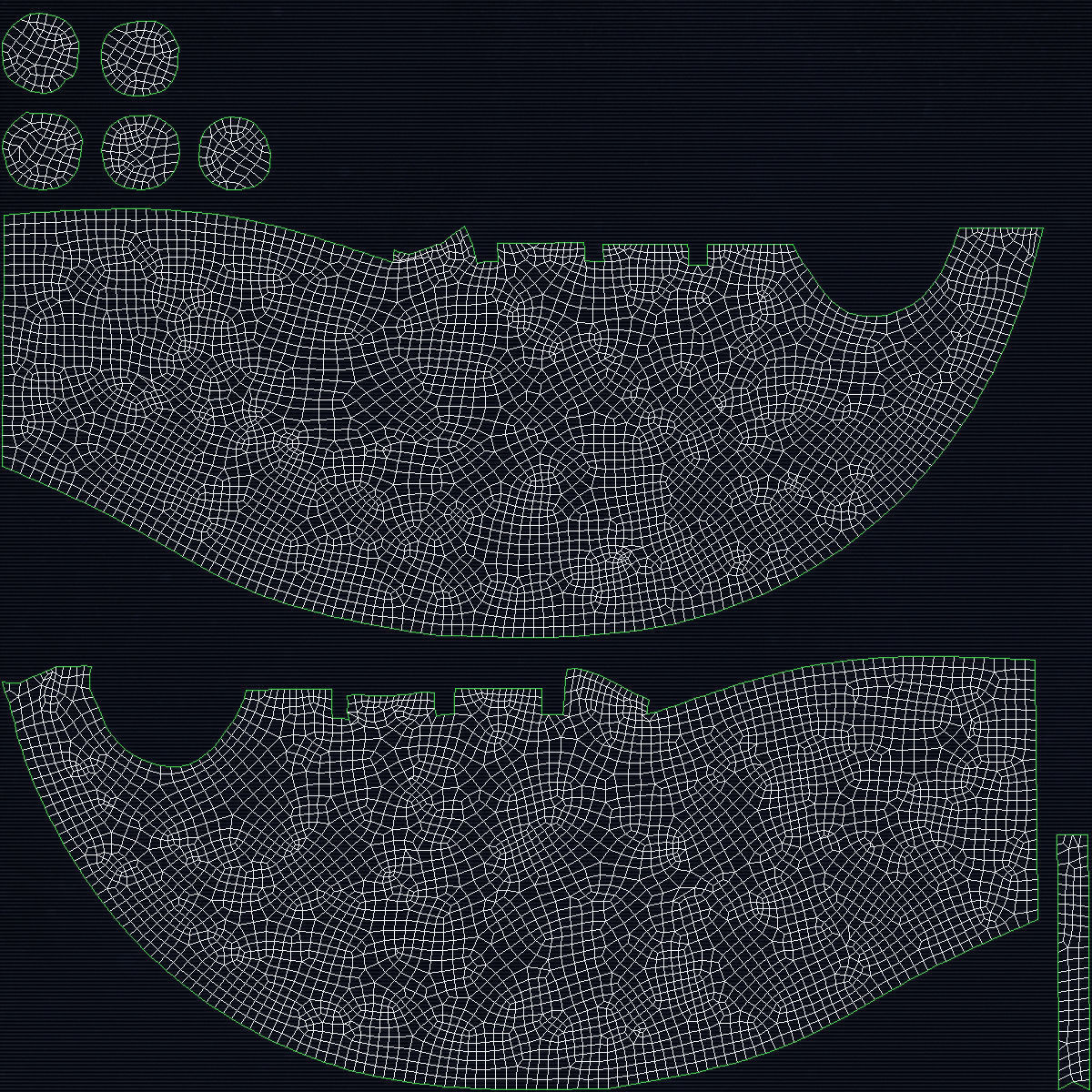 Bagpipes Velvet Black Low-poly 3D model_21