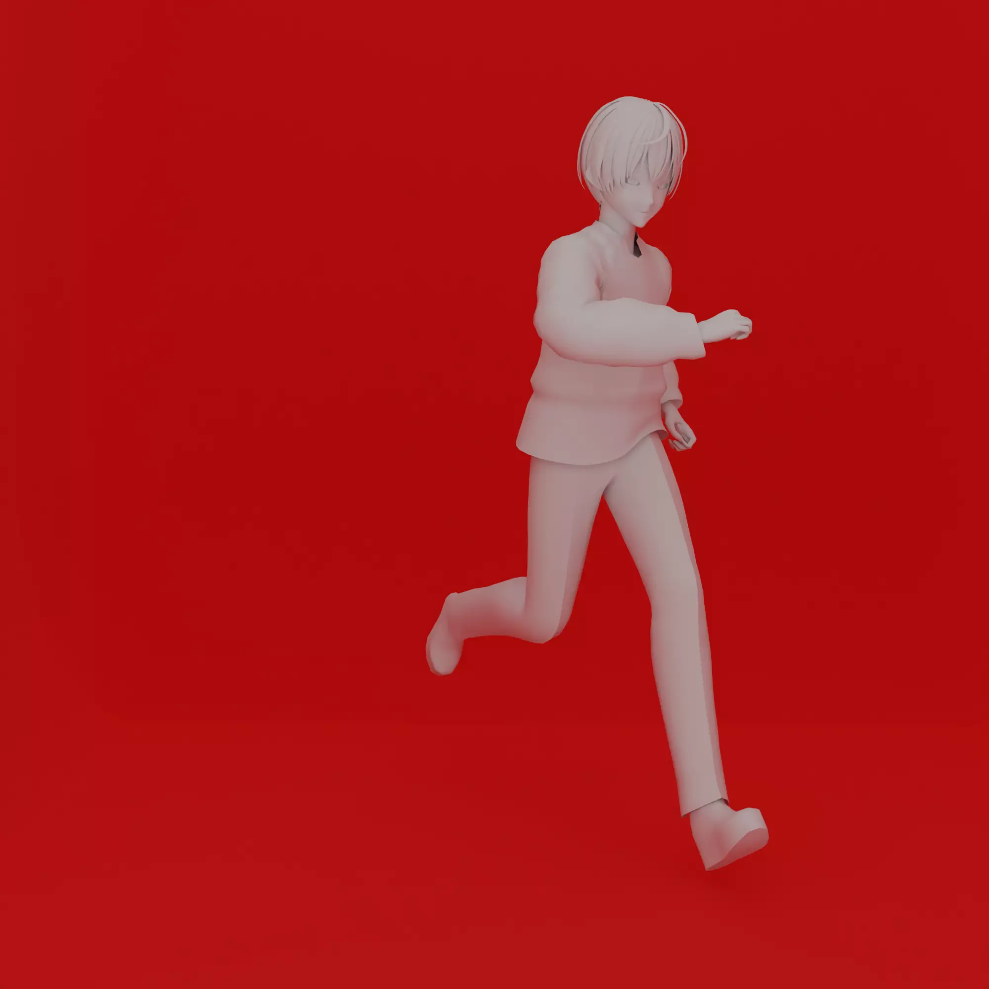 Cartoon Man Run Pose 3D print model_0