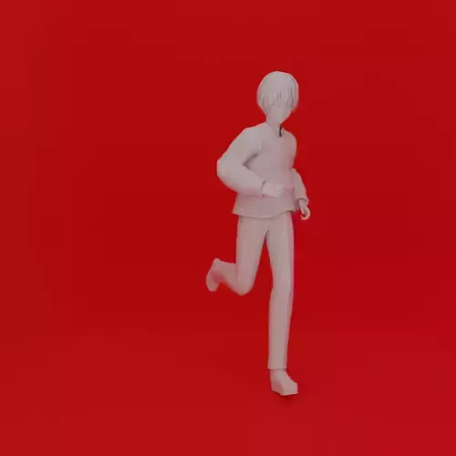 Cartoon Man Run Pose