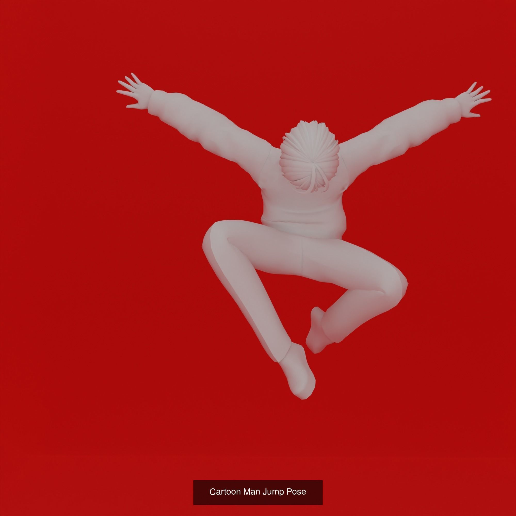 Cartoon Man Pose Mega Pack 50 printing model 3D Model Collection_43