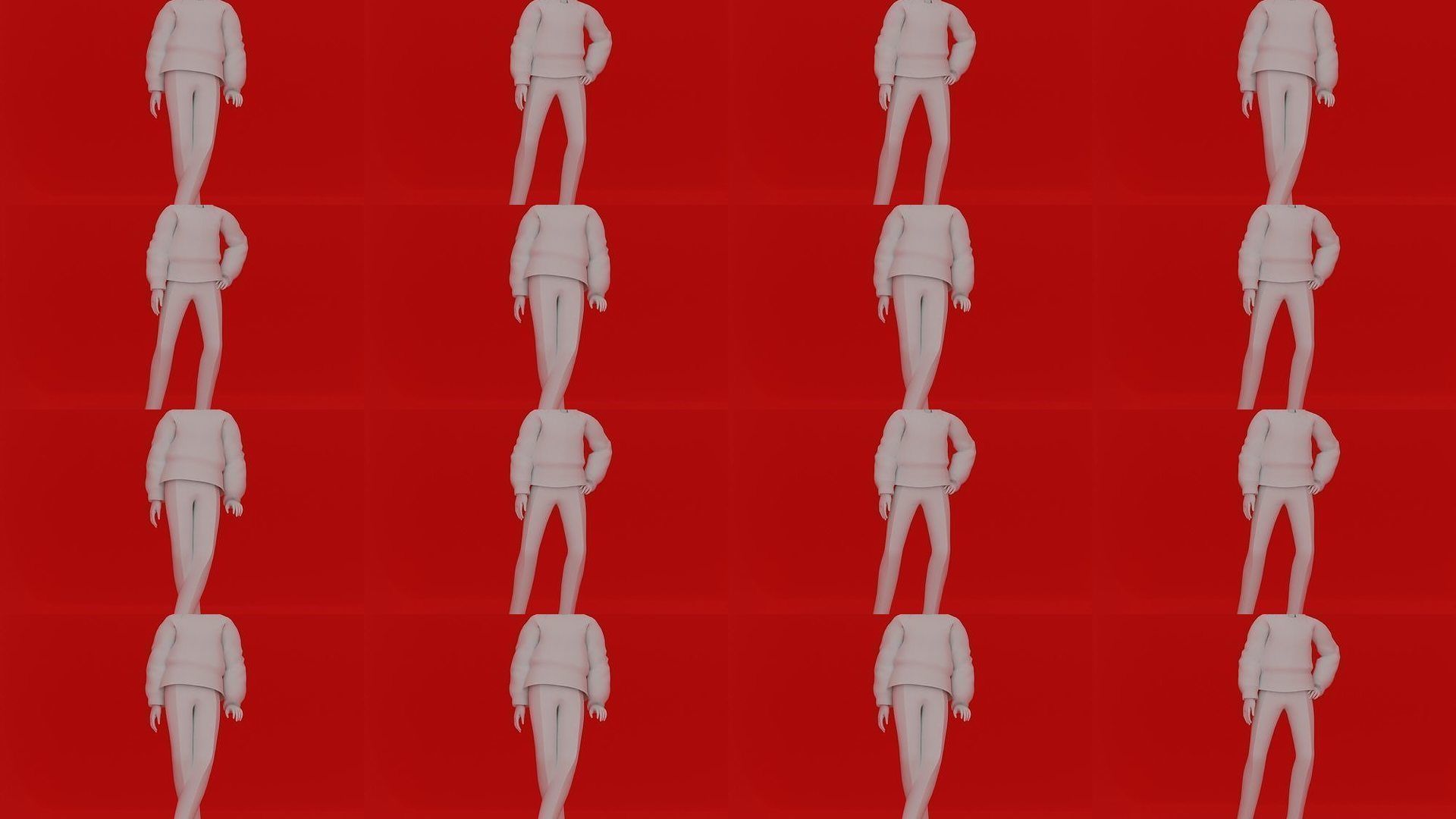 Cartoon Man Pose Mega Pack 50 printing model 3D Model Collection_8