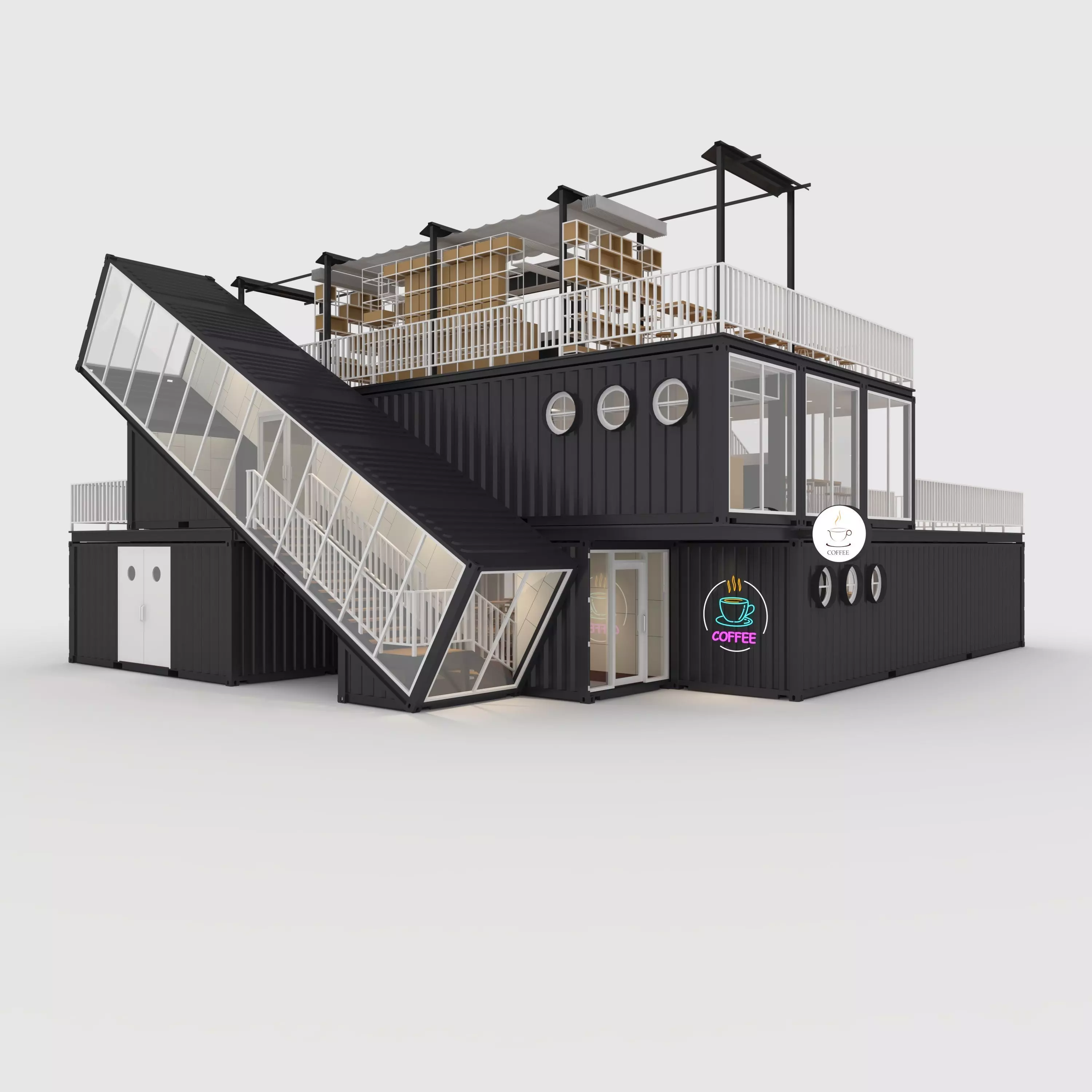 Container Cafe 6 3D model