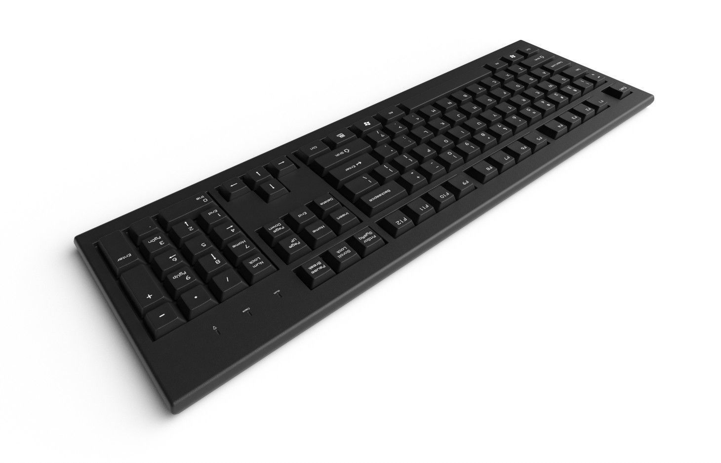 Pc Keyboard M01 Low-poly 3D model_5