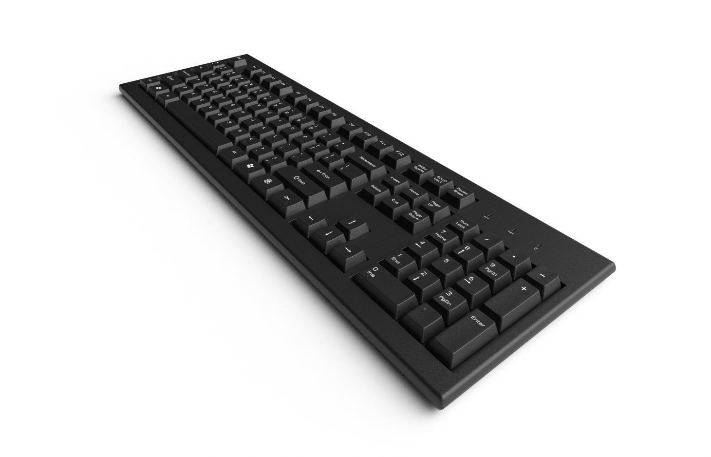 Pc Keyboard M01 Low-poly 3D model_4